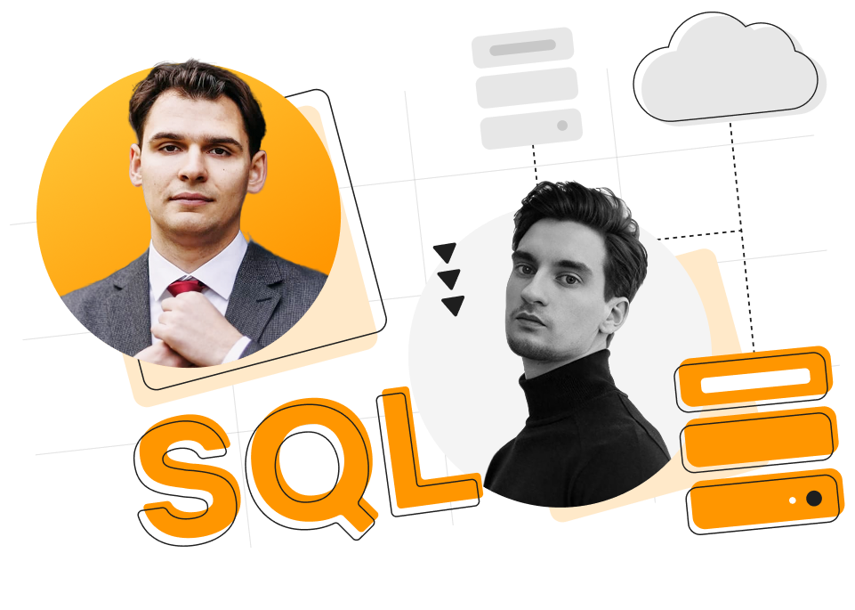 Курс кому нужно освоить SQL или структурировать свои навыки от Simulative Фоновое изображение для курса SQL